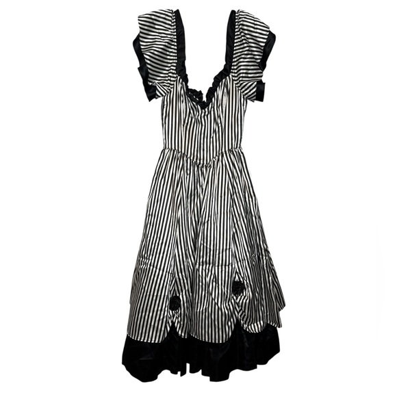 Jessica Mcclintock For Gunne Sax Dresses & Skirts - Gunne Sax By Jessica McClintock Vtg 70's Stripe Whimsygoth Maxi Dress Size 5